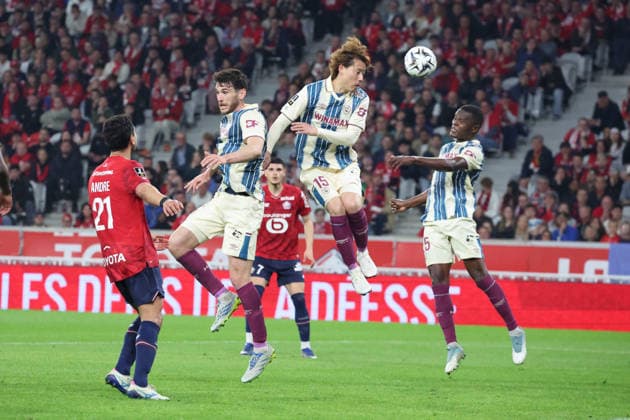 FOOTBALL : LOSC Lille vs Le Havre - Ligue 1 J32 - 03 05 2026 Ayumu SEKO (Le Havre) lors du match LOSC Lille vs Le Havre, Ligue 1 J32, Decathlon Arena stade Pierre Mauroy, le 3 mai 2026 - photo Laurent Sanson PsnewZ  Copyright: xLaurentxSANSONx xPsnewZx