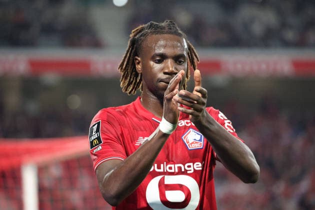 FOOTBALL : LOSC Lille vs Le Havre - Ligue 1 J32 - 03 05 2026 Ngal Ayel MUKAU (LOSC Lille) lors du match LOSC Lille vs Le Havre, Ligue 1 J32, Decathlon Arena stade Pierre Mauroy, le 3 mai 2026 - photo Laurent Sanson PsnewZ  Copyright: xLaurentxSANSONx xPsnewZx