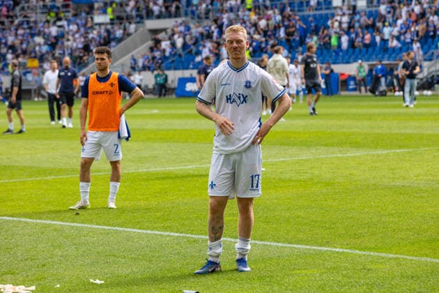03.05.26 Karlsruher SC - SV Darmstadt Deutschland, Darmstadt, 03.05.26, Fussball, 2. Bundesliga, Karlsruher SC - SV Darmstadt: Kai Klefisch (SV Darmstadt), Enttäuschung.
