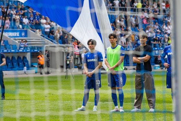 03.05.26 Karlsruher SC - SV Darmstadt Deutschland, Darmstadt, 03.05.26, Fussball, 2. Bundesliga, Karlsruher SC - SV Darmstadt: Shio Fukuda (Karlsruher SC).