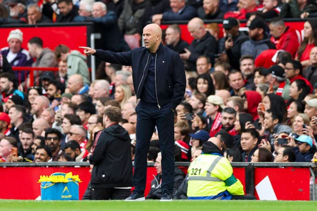 Manchester United, ManU v Liverpool, Premier League Liverpool Manager Arne Slot gestures frustrated during the Manchester United v Liverpool Premier League match at Old Trafford, Manchester, England on 3 May 2026 Credit: Phil Duncan Every Second Media Editorial use only. All images are copyright Every Second Media Limited. No images may be reproduced without prior permission. All rights reserved. Premier League and Football League images are subject to licensing agreements with Football DataCo Limited. see https: www.football-dataco.com Copyright: xIMAGO EveryxSecondxMediax ESM-1972-0020 PhilxDuncanx xEveryxSecondxMediax