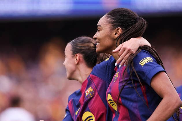 May 3, 2026, Barcelona, Barcelona, SPAIN: Salma Celeste Paralluelo Ayingono of FC Barcelona, Barca celebrates a goal during the UEFA WomenÃ¢â‚¬â ¢s Champions League 2025 26 Semi Final second leg, football match played between FC Barcelona and FC Bayern Munchen at Spotify Camp Nou stadium on May 03, 2026 in Barcelona, Spain. Barcelona SPAIN - ZUMAa181 20260503_zaa_a181_034 Copyright: xJavierxBorregox