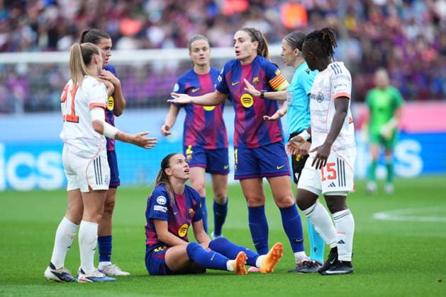 UEFA Women™s Champions League match, Semi-Finals, second leg, between FC Barcelona, Barca and Bayern Munich played at Spotify Camp Nou Stadium on May 3, 2026 in Barcelona, Spain. (Photo by Bagu Blanco PRESSINPHOTO) Copyright: xBaguxBlancox xPRESSINPHOTOx