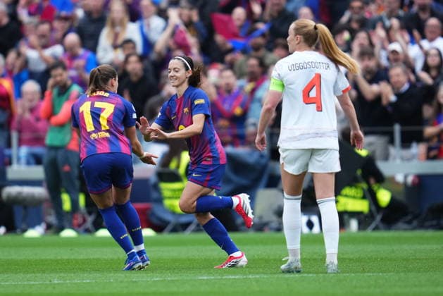 UEFA Women™s Champions League match, Semi-Finals, second leg, between FC Barcelona, Barca and Bayern Munich played at Spotify Camp Nou Stadium on May 3, 2026 in Barcelona, Spain. (Photo by Bagu Blanco PRESSINPHOTO) Copyright: xBaguxBlancox xPRESSINPHOTOx