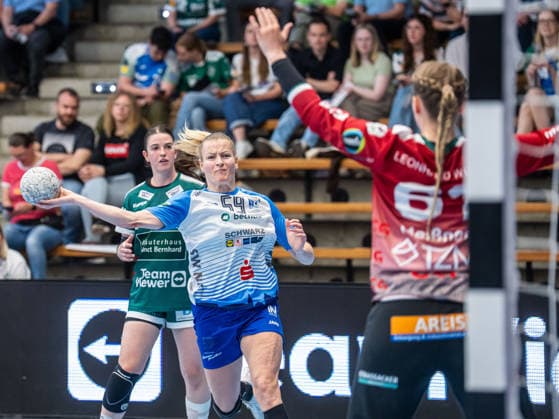 Antje Doell Union Neckarsulm, 59) von aussen, Frisch Auf Goeppingen vs. Sport-Union Neckarsulm, Handball, 1. Bundesliga, Spielzeit 2025 2026, 03.05.2026 Frisch Auf Goeppingen vs. Sport-Union Neckarsulm, Handball, 1. Bundesliga, Spielzeit 2025 2026, 03.05.2026 Goeppingen Copyright: xMichaelxSchmidt Eibner-Pressefotx EP_MST