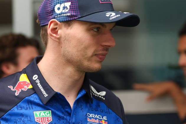 3rd May 2026; Miami International Autodrome, Miami, Florida, United States of America; 2026 FIA Formula 1 Miami Grand Prix Race Day; Max Verstappen (3) of the Netherlands and Oracle Red Bull Racing in team village DavidxBuono