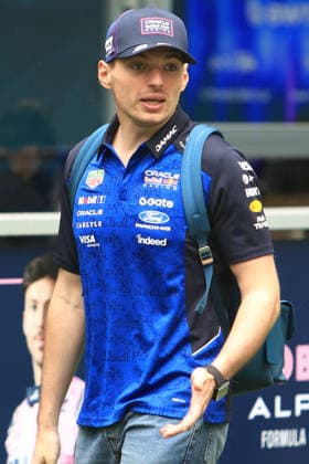 3rd May 2026; Miami International Autodrome, Miami, Florida, United States of America; 2026 FIA Formula 1 Miami Grand Prix Race Day; Max Verstappen (3) of the Netherlands and Oracle Red Bull Racing walks in the paddock area JeffxRobinson