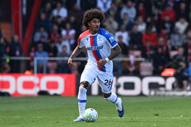 Bournemouth v Crystal Palace, Premier League Chris Richards (26) of Crystal Palace on the attack during the Premier League match between Bournemouth and Crystal Palace at the Vitality Stadium, Bournemouth, UK on 3 May 2026. Bournemouth Vitality Stadium Dorset UK Editorial use only DataCo restrictions apply See www.football-dataco.com , Copyright: xGrahamxHuntx PSI-24199-0160