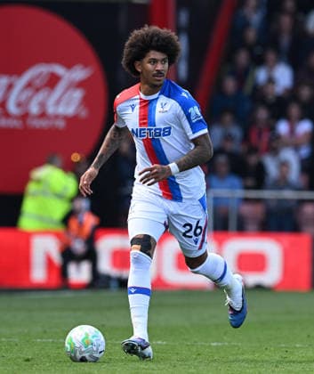 Bournemouth v Crystal Palace, Premier League Chris Richards (26) of Crystal Palace on the attack during the Premier League match between Bournemouth and Crystal Palace at the Vitality Stadium, Bournemouth, UK on 3 May 2026. Bournemouth Vitality Stadium Dorset UK Editorial use only DataCo restrictions apply See www.football-dataco.com , Copyright: xGrahamxHuntx PSI-24199-0156