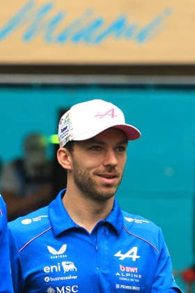 3rd May 2026; Miami International Autodrome, Miami, Florida, United States of America; 2026 FIA Formula 1 Miami Grand Prix Race Day; Pierre Gasly (10) of France and BWT Alpine Formula One Team walks in the paddock area JeffxRobinson