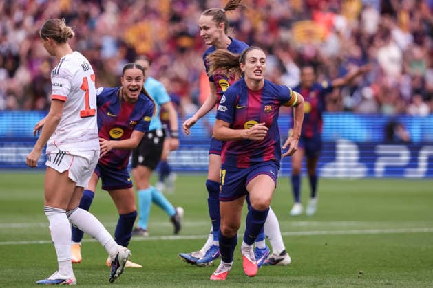 May 3, 2026, Barcelona, Barcelona, SPAIN: Alexia Putellas Segura of FC Barcelona, Barca celebrates a goal during the UEFA WomenÃ¢â‚¬â ¢s Champions League 2025 26 Semi Final second leg, football match played between FC Barcelona and FC Bayern Munchen at Spotify Camp Nou stadium on May 03, 2026 in Barcelona, Spain. Barcelona SPAIN - ZUMAa181 20260503_zaa_a181_170 Copyright: xJavierxBorregox