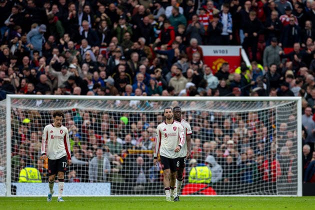 Football - FA Premier League - Manchester United, ManU FC v Liverpool FC MANCHESTER, ENGLAND - Sunday, May 3, 2026: Liverpool s Dominik Szoboszlai reacts to conceding the third goal during the FA Premier League match between Manchester United FC and Liverpool FC at Old Trafford. (Photo by David Rawcliffe Propaganda) MANCHESTER Old Trafford GREATER MANCHESTER ENGLAND  Copyright: xDavidxRawcliffex P2026-05-03-Man_Utd_Liverpool-100