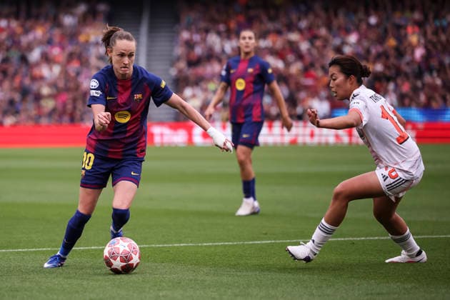 May 3, 2026, Barcelona, Barcelona, SPAIN: Caroline Graham Hansen of FC Barcelona, Barca in action during the UEFA WomenÃ¢â‚¬â ¢s Champions League 2025 26 Semi Final second leg, football match played between FC Barcelona and FC Bayern Munchen at Spotify Camp Nou stadium on May 03, 2026 in Barcelona, Spain. Barcelona SPAIN - ZUMAa181 20260503_zaa_a181_167 Copyright: xJavierxBorregox