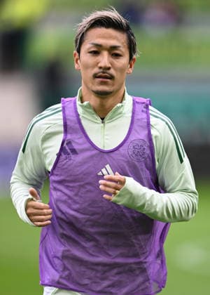 Edinburgh, Scotland, 3rd May 2026. Daizen Maeda of Celtic during the Hibernian vs Celtic Scottish Premiership match at Easter Road, Edinburgh. Picture credit should read: Neil Hanna Sportimage EDITORIAL USE ONLY. No use with unauthorised audio, video, data, fixture lists, club league logos or live services. Online in-match use limited to 120 images, no video emulation. No use in betting, games or single club league player publications. SPI_086_NH_Hibs_Celtic SPI-4765-0085