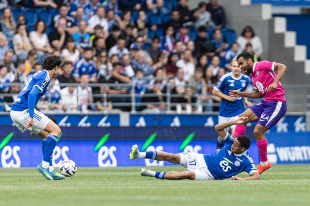 FOOTBALL : Racing de Strasbourg vs Toulouse FC - ligue 1 - Strasbourg - 03 05 2026 Mathis Amougou 17 (Racing club Strasbourg)  Copyright: xelyxandroxcegarrax