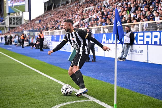 AJ Auxerre v Angers SCO - Ligue 1 McDonald s 2025 2026 93 Haris BELKEBLA (sco) during the Ligue 1 McDonald s match between Auxerre and Angers at Stade Abbe Deschamps on May 3, 2026 in Auxerre, France. Auxerre France  Copyright: xFEPx 776348374