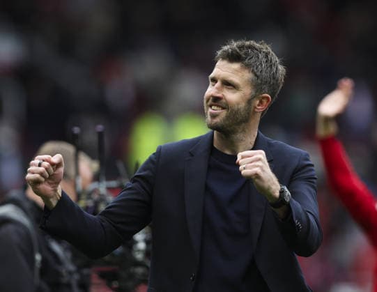 Manchester Utd v Liverpool, FA Premier League 03.05.26 Manchester Utd v Liverpool, FA Premier League Bradley Ormesher The Times Manchester United, ManU Manager Michael Carrick at end of the match  Copyright: xBradleyxOrmesherx NINTCHDBPICT001078054615