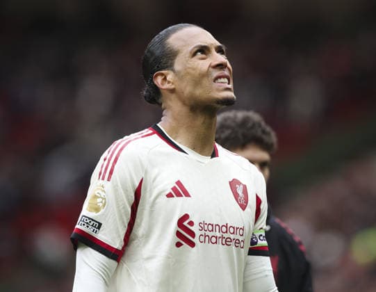 Manchester Utd v Liverpool, FA Premier League 03.05.26 Manchester Utd v Liverpool, FA Premier League Bradley Ormesher The Times Virgil van Dijk of Liverpool at end of the match  Copyright: xBradleyxOrmesherx NINTCHDBPICT001078054769