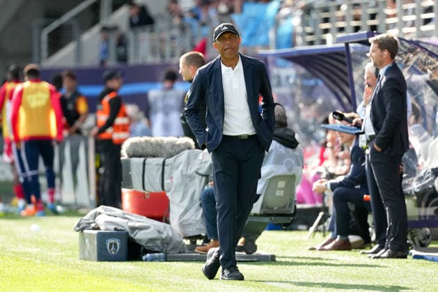 Paris FC v Stade Brestois 29 - Ligue 1 McDonald s 2025 2026 Antoine KOMBOUARE (Entraineur Paris Fc PFC) during the Ligue 1 McDonald s match between Paris FC and Brest at Stade Jean Bouin on May 3, 2026 in Paris, France. Paris France  Copyright: xFEPx 776348377