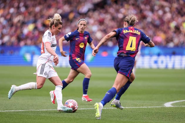 May 3, 2026, Barcelona, Barcelona, SPAIN: Linda Dallmann of FC Bayern Munchen in action during the UEFA WomenÃ¢â‚¬â ¢s Champions League 2025 26 Semi Final second leg, football match played between FC Barcelona, Barca and FC Bayern Munchen at Spotify Camp Nou stadium on May 03, 2026 in Barcelona, Spain. FC Barcelona V FC Bayern Munchen - UEFA WomenÃ¢â‚¬â ¢S Champions League 2025 26 Semi Final Second Leg  - ZUMAa181 20260503_zaa_a181_185 Copyright: xJavierxBorregox