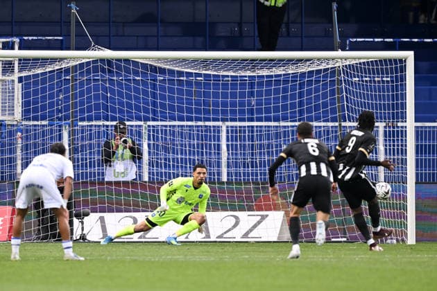AJ Auxerre v Angers SCO - Ligue 1 McDonald s 2025 2026 09 Goduine KOYALIPOU (sco) - 40 Theo DE PERCIN (aja) during the Ligue 1 McDonald s match between Auxerre and Angers at Stade Abbe Deschamps on May 3, 2026 in Auxerre, France. Auxerre France  Copyright: xFEPx 776348374