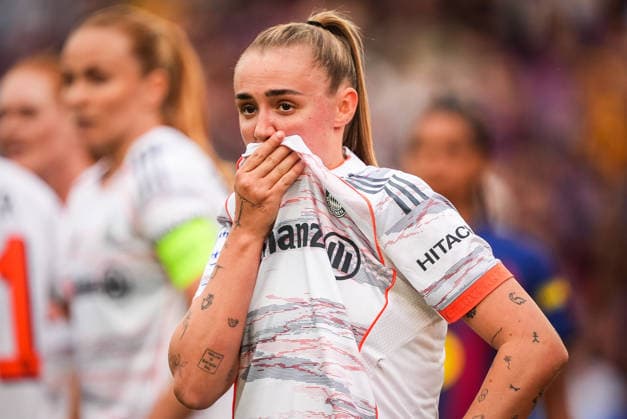 May 3, 2026, Barcelona, Spain, Spain: Georgia STANWAY of Bayern Munich looks dejected during the UEFA Women s Champions League match between FC Barcelona, Barca and FC Bayern Munich at Spotify Camp Nou Stadium on May 03, 2026 in Barcelona, Spain. FC Barcelona V FC Bayern Munich - UEFA Women s Champions League  - ZUMAm308 20260503_zsp_m308_036 Copyright: xMatthieuxMirvillex