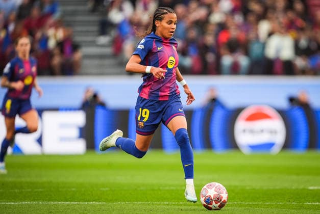 May 3, 2026, Barcelona, Spain, Spain: Vicky LOPEZ of Barcelona during the UEFA Women s Champions League match between FC Barcelona, Barca and FC Bayern Munich at Spotify Camp Nou Stadium on May 03, 2026 in Barcelona, Spain. FC Barcelona V FC Bayern Munich - UEFA Women s Champions League  - ZUMAm308 20260503_zsp_m308_044 Copyright: xMatthieuxMirvillex