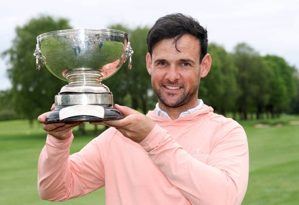 REPRO FREE *PRESS RELEASE NO REPRODUCTION FEE* EDITORIAL USE ONLY Munster Men s Stroke Play Championship, Cork Golf Club, Cork 3 5 2026 Paul Coughlan celebrates winning with the Munster Men s Stroke Play Championship trophy Paul Coughlan celebrates winning with the Munster Men s Stroke Play Championship trophy 3 5 2026  Copyright: x INPHO TomxMaherx RDR_0134
