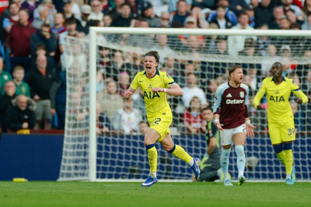 Premier League 2025 26 Aston Villa v Tottenham Hotspur Villa Park 03.05.2026 Conor Gallagher of Tottenham Hotspur scores and celebrates 0-1 Premier League 2025 26 Aston Villa v Tottenham Hotspur Villa Park 03.05.2026 Photograph By Marc Aspland The Times  Copyright: xMarcxAsplandx NINTCHDBPICT001078068951
