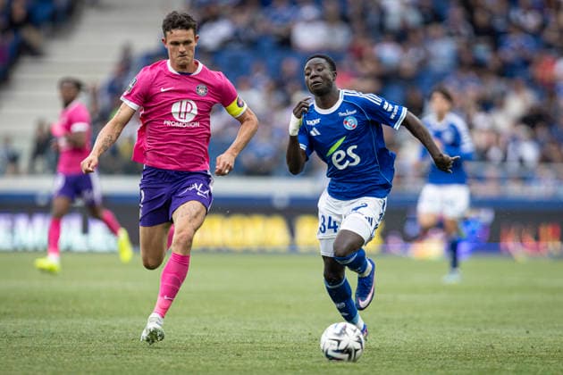 FOOTBALL : Racing de Strasbourg vs Toulouse FC - ligue 1 - Strasbourg - 03 05 2026  Copyright: xelyxandroxcegarrax