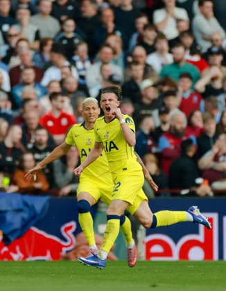 Premier League 2025 26 Aston Villa v Tottenham Hotspur Villa Park 03.05.2026 Conor Gallagher of Tottenham Hotspur scores and celebrates 0-1 Premier League 2025 26 Aston Villa v Tottenham Hotspur Villa Park 03.05.2026 Photograph By Marc Aspland The Times  Copyright: xMarcxAsplandx NINTCHDBPICT001078069605