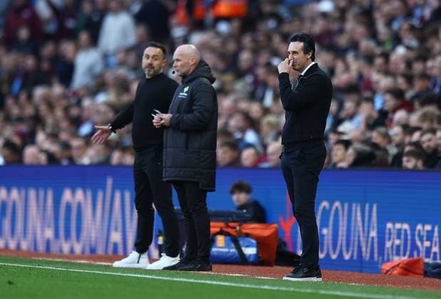 Unai Emery manager of Aston Villa reacts Aston Villa v Tottenham Hotspur, Premier League, Football, Villa Park, Birmingham , UK - 03 May 2026Birmingham Villa Park United Kingdom EDITORIAL USE ONLY No use with unauthorised audio, video, data, fixture lists, club league logos or live services. Online in-match use limited to 120 images, no video emulation. No use in betting, games or single club league player publications. Copyright: xMichaelxZemanek Shutterstockx 16854596an
