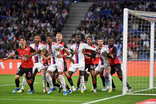 Olympique Lyonnais v Stade Rennais FC - Ligue 1 McDonald s 2025 2026 09 Esteban LEPAUL (srfc) - 08 Corentin TOLISSO (ol) - 16 ABNER VINICIUS (ol) - 21 Valentin RONGIER (srfc) - 19 Moussa NIAKHATE (ol) - 48 Abdelhamid AIT BOUDLAL (srfc) - 77 Roman IAREMTCHOUK (ol) - 03 Lilian BRASSIER (srfc) during the Ligue 1 McDonald s match between Lyon and Rennes at Groupama Stadium on May 3, 2026 in Lyon, France. Lyon France  Copyright: xFEPx 776348379
