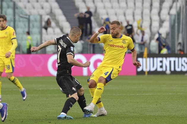 during Juventus FC vs Hellas Verona, 35Â° Serie A Enilive 2025-26 game at Alianz stadium in Torino (TO), Italy, on May 03, 2026.  Copyright: xDavidexCasentini IPAxSportx xipa-agency.netx xx IPA_74416102 IPA_Agency_IPA74416102