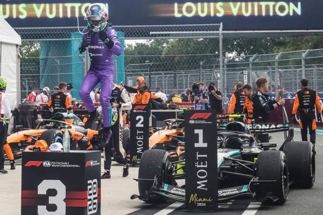 Formula 1 Crypto.com Miami Grand Prix 2026 Kimi Antonelli (ITA), Mercedes-AMG Petronas F1 Team, F1 W17 during Formula 1 Crypto.com Miami Grand Prix Race Winner 2026. on May 3., 2026 in Miami, United States Of America Zsombor Toth Miami Miami International Autodrome Florida United States Of America