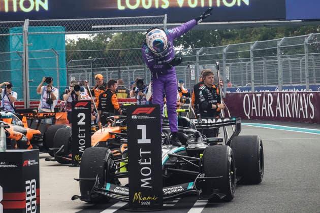 Formula 1 Crypto.com Miami Grand Prix 2026 Kimi Antonelli (ITA), Mercedes-AMG Petronas F1 Team, F1 W17 during Formula 1 Crypto.com Miami Grand Prix Race Winner 2026. on May 3., 2026 in Miami, United States Of America Zsombor Toth Miami Miami International Autodrome Florida United States Of America