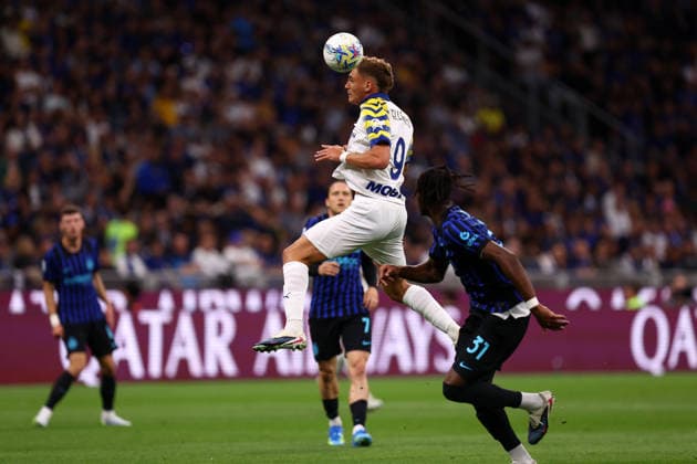 Mateo Pellegrino (Parma Calcio) controls the ball, Serie A, FC Internazionale v Parma Calcio 1913, Giuseppe Meazza, May 3, 2026, Milan, Italy.