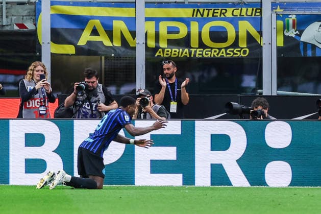 FC Internazionale vs Parma Calcio 1913 - Serie A 2025 26 - 03 05 2026 Marcus Thuram of FC Internazionale celebrates after scoring a goal during Serie A 2025 26 football match between FC Internazionale and Parma Calcio 1913 at San Siro Stadium in Milan, Italy Copyright: xBEAUTIFULxSPORTS Carabellix