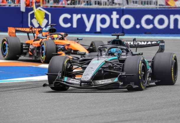 Formula One Miami Grand Prix - Race Mercedes driver George Russell of Britain competes in the Formula 1 Miami Grand Prix at the Miami International Autodrome in Miami Gardens, Florida, USA, 03 May 2026. MIAMI GARDENS United States  Copyright: xCRISTOBALxHERRERA-ULASHKEVICHx