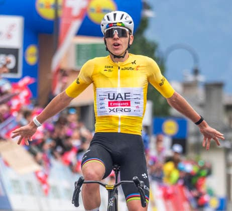 May 3, 2026, Leysin, Vaud, Switzerland: Leysin Switzerland, 05 03 2026: TADEJ POGACAR 1 of UAE Team Won the 5th stage of the Tour de Romandie 2026. Tour de Romandie 2026. The 5th and final stage of the Tour de Romandie between Lucens and Leysin and took place in City center in Leysin. Leysin Switzerland - ZUMAd206 20260503_zip_d206_022 Copyright: xEricxDubostx