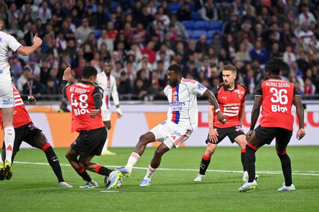 Olympique Lyonnais v Stade Rennais FC - Ligue 1 McDonald s 2025 2026 98 Ainsley MAITLAND NILES (ol) during the Ligue 1 McDonald s match between Lyon and Rennes at Groupama Stadium on May 3, 2026 in Lyon, France. Lyon France  Copyright: xFEPx 776348379