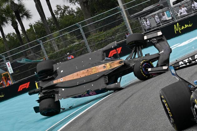 May 3, 2026, Miami Gardens, United States of America: PIERRE GASLY (FRA) of Alpine 10 crashes into turn 18 after a rollover accident during race day of the 2026 Formula 1 Miami Grand Prix. F1 2026: Miami Grand Prix: Race Day  - ZUMAb177 20260503_aap_b177_077 Copyright: xTaidghxBarronx