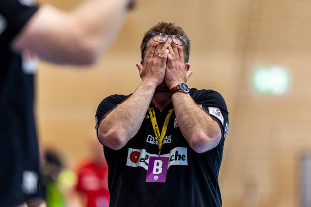 03.05.2026, GER, Handball, Frauen, Saison 2025 2026, Alsco 1.Bl, PlayOff Halbfinale Spiel 2, Thueringer HC - HSG Blomberg-Lippe Steffen Birkner (HSG Blomberg-Lippe) 99947 Bad Langensalza Salza Halle Sporthalle Mehrz Thüringen Deutschland