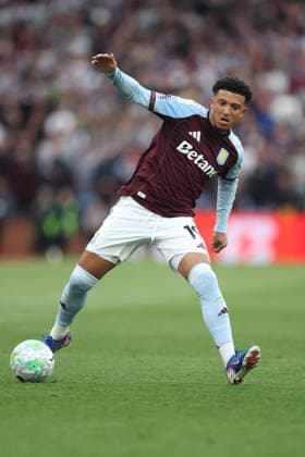 Aston Villa v Tottenham 3 May 2026, Aston - Premier League Football - Aston Villa v Tottenham Hotspur - Jadon Sancho of Aston Villa - Photo: Charlotte Wilson Offside. Aston UK Copyright: xCharlottexWilsonx xOffsidexOffside