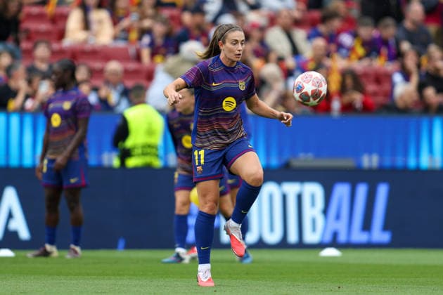 BARCELONA, SPAIN, MAY 3: Alexia Putellas (11 FC Barcelona, Barca during warm up during the UEFA Womens Champions League match between FC Barcelona and Bayern Munich at Spotify Camp Nou on May 3rd, 2026 in Barcelona, Spain (Photo by Alexander Canillas Sports Press Photo) Copyright: xAlexanderxCanillas SPPx Sportspressphoto_SPR141651