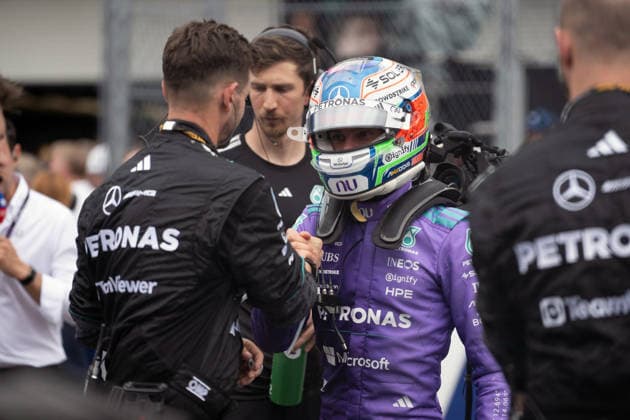 03.05.2026, xrarjax, Motorsport FIA Formel 1, Grand Prix von Miami 2026 v.l. Andrea Kimi Antonelli (Mercedes AMG Petronas) Startnummer 12 (FIA REGULATIONS PROHIBIT ANY USE OF PHOTOGRAPHS as IMAGE SEQUENCES and or QUASI-VIDEO) Miami
