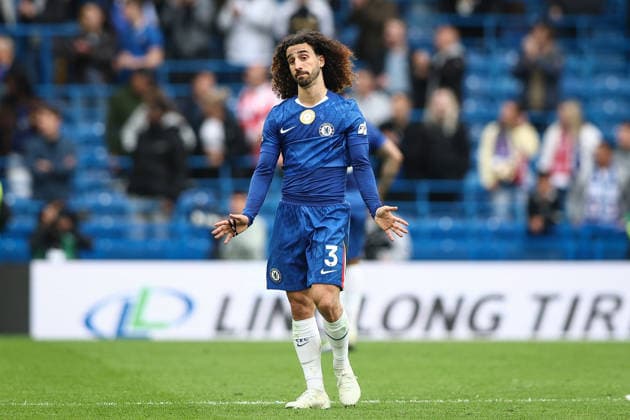 Chelsea v Nottingham Forest, Premier League Marc Cucurella of Chelsea appears to apologise to the Chelsea fans after the Chelsea v Nottingham Forest Premier League match at Stamford Bridge, London, England on 4 May 2026 Credit: Ian Stephen Every Second Media Editorial use only. All images are copyright Every Second Media Limited. No images may be reproduced without prior permission. All rights reserved. Premier League and Football League images are subject to licensing agreements with Football DataCo Limited. see https: www.football-dataco.com Copyright: xIMAGO EveryxSecondxMediax ESM-1973-0079 IanxStephenx xEveryxSecondxMediax