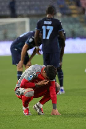 Cremonese s Martin Payero shows his dejection during the Serie A soccer match between Cremonese and Lazio at the Giovanni Zini Stadium in Cremona Italy - Sunday, 4 may 2026. - Soccer .  Copyright: xAlbertoxMariani LaPressex