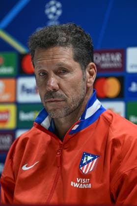 Ahead of Arsenal v Atletico Madrid - UEFA Champions League LONDON, UNITED KINGDOM - MAY 4: Head coach of Atletico Madrid Diego Simeone attends a press conference, PK, Pressekonferenz ahead of the UEFA Champions League semi-final match against Arsenal at Emirates Stadium in London, United Kingdom on May 4, 2026. Rasid Necati Aslim Anadolu London United Kingdom. Editorial use only. Please get in touch for any other usage.  Copyright: x2026xAnadoluxRasidxNecatixAslimx