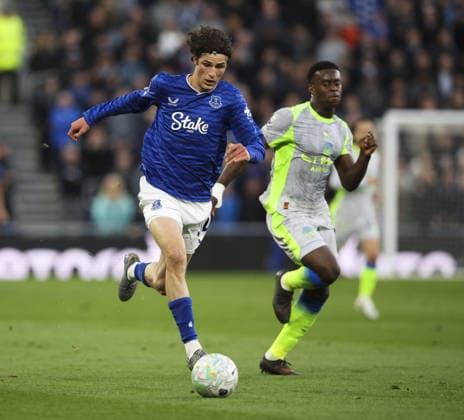 Everton v Manchester City, FA Premier League 04.05.26 Everton v Manchester City, FA Premier League Bradley Ormesher The Times Merlin Rohl of Everton  Copyright: xBradleyxOrmesherx NINTCHDBPICT001078281257